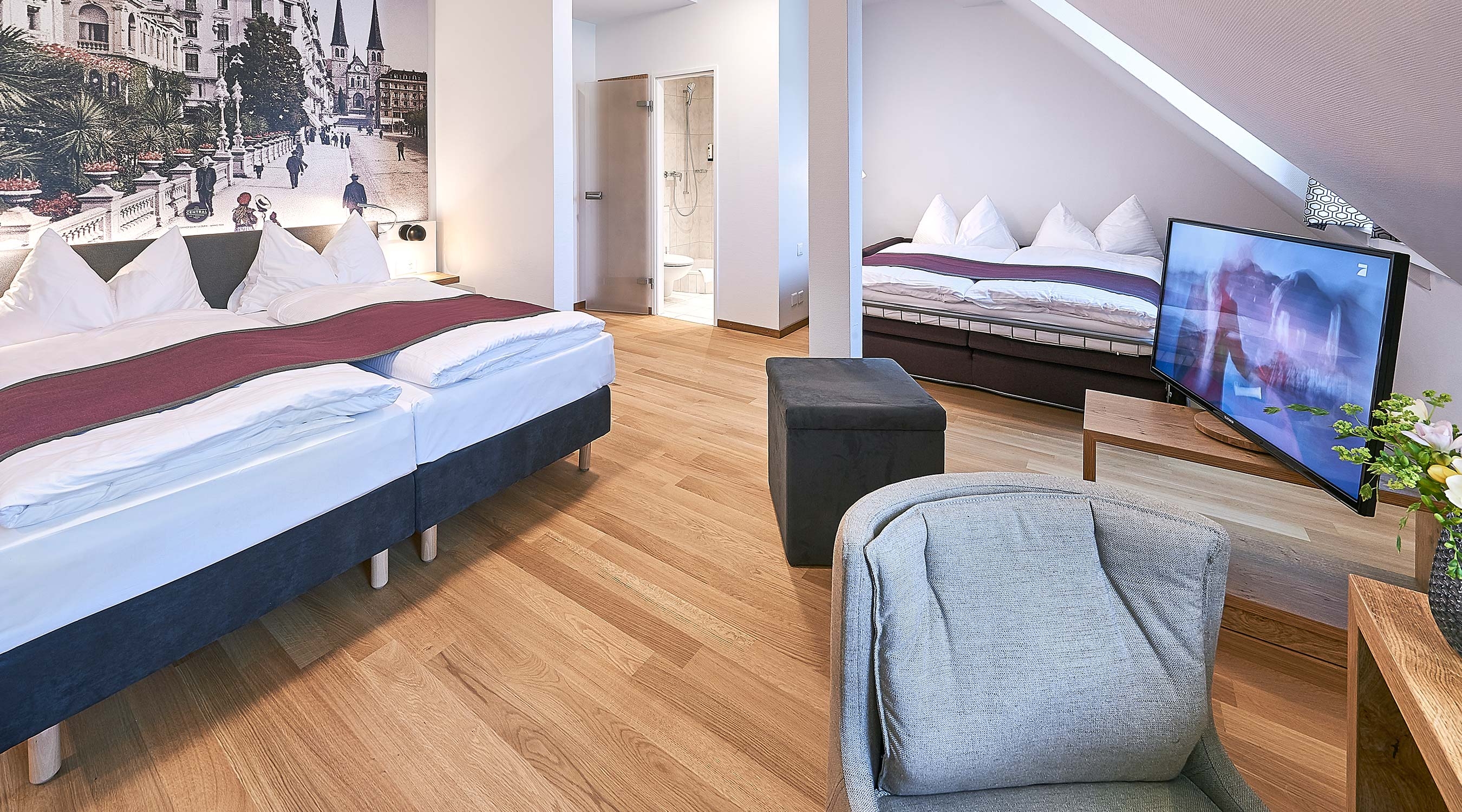 Hotel Central Luzern ZIMMER Family COSY 04